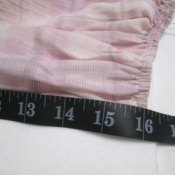 70/21 Checked Smocked Top Color: PURPLE MULTICOLOR Size: Large/12 Condition: NWT - Picture 14 of 16